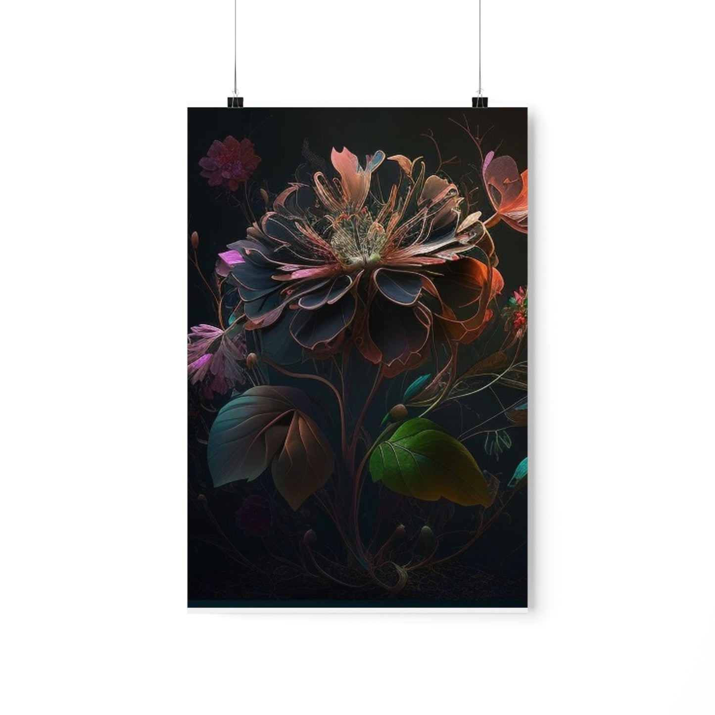 Premium Matte Vertical Posters Flower Arangment 2