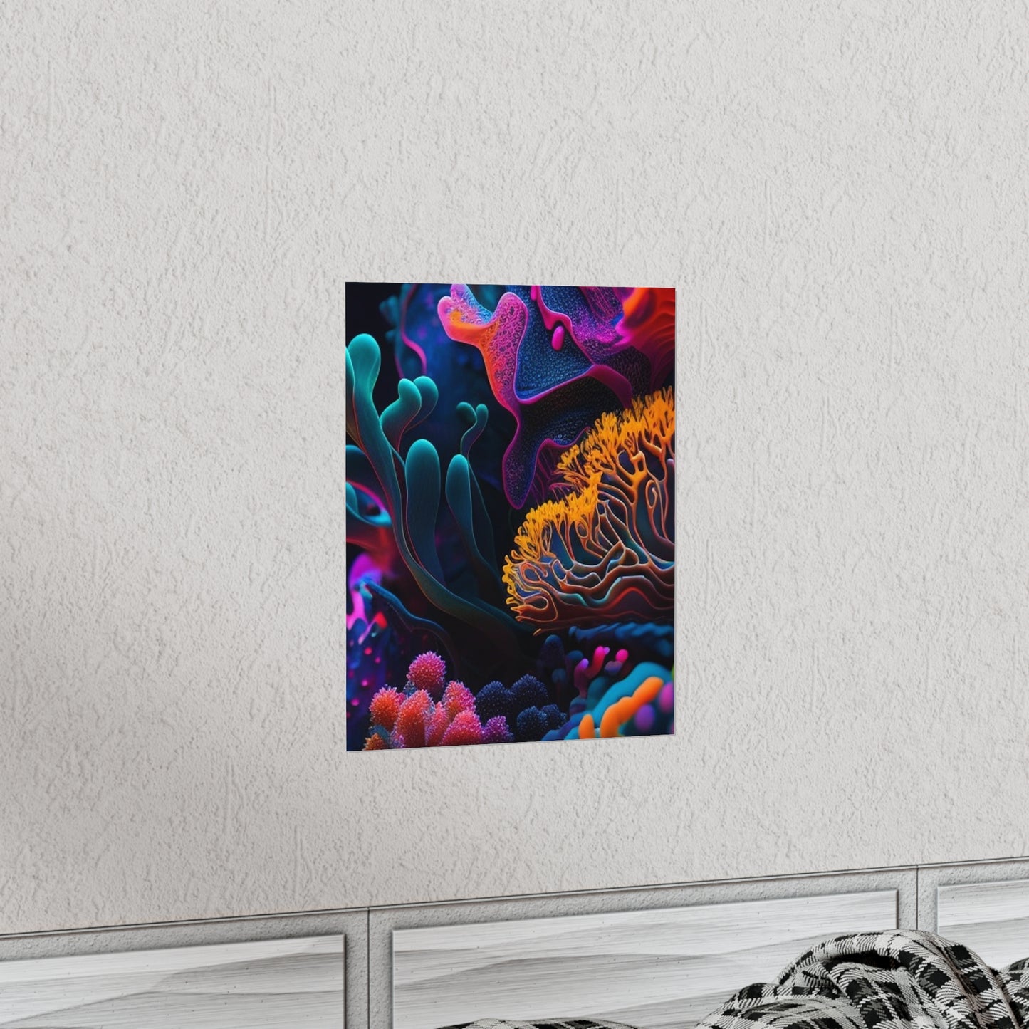 Premium Matte Vertical Posters Macro Coral Reef 2