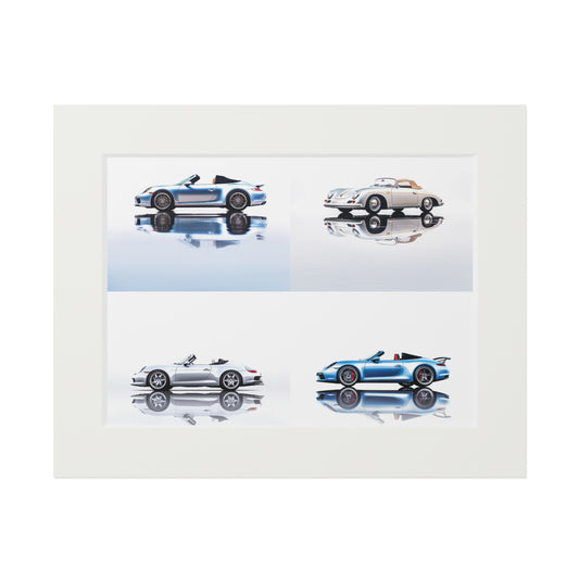 Fine Art Prints (Passepartout Paper Frame) 911 Speedster on water 5
