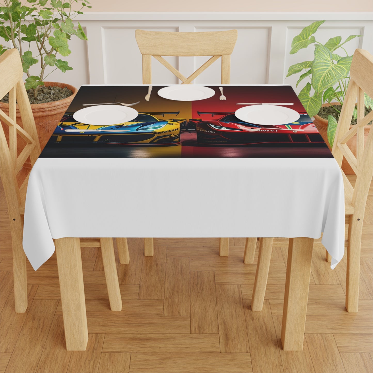 Tablecloth Ferrari Red Blue 3