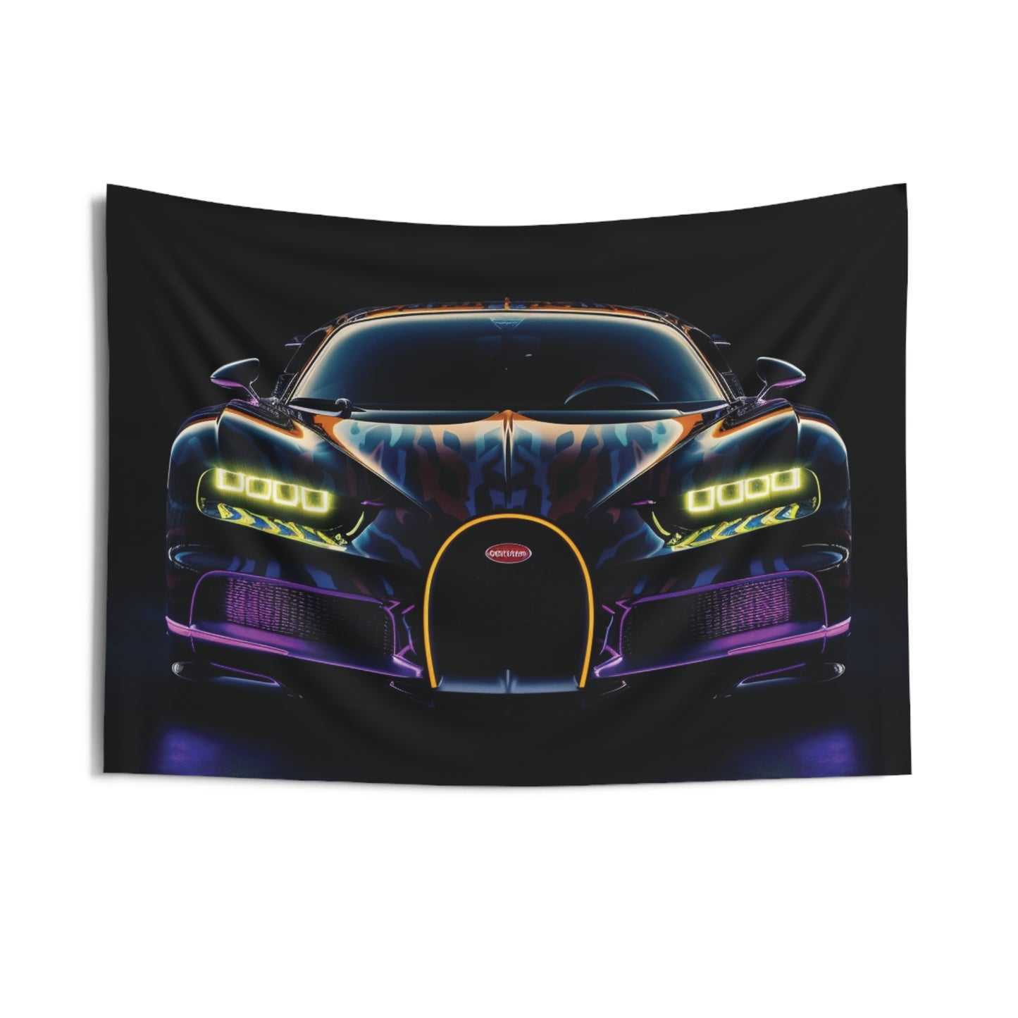 Indoor Wall Tapestries Hyper Bugatti Chiron 3