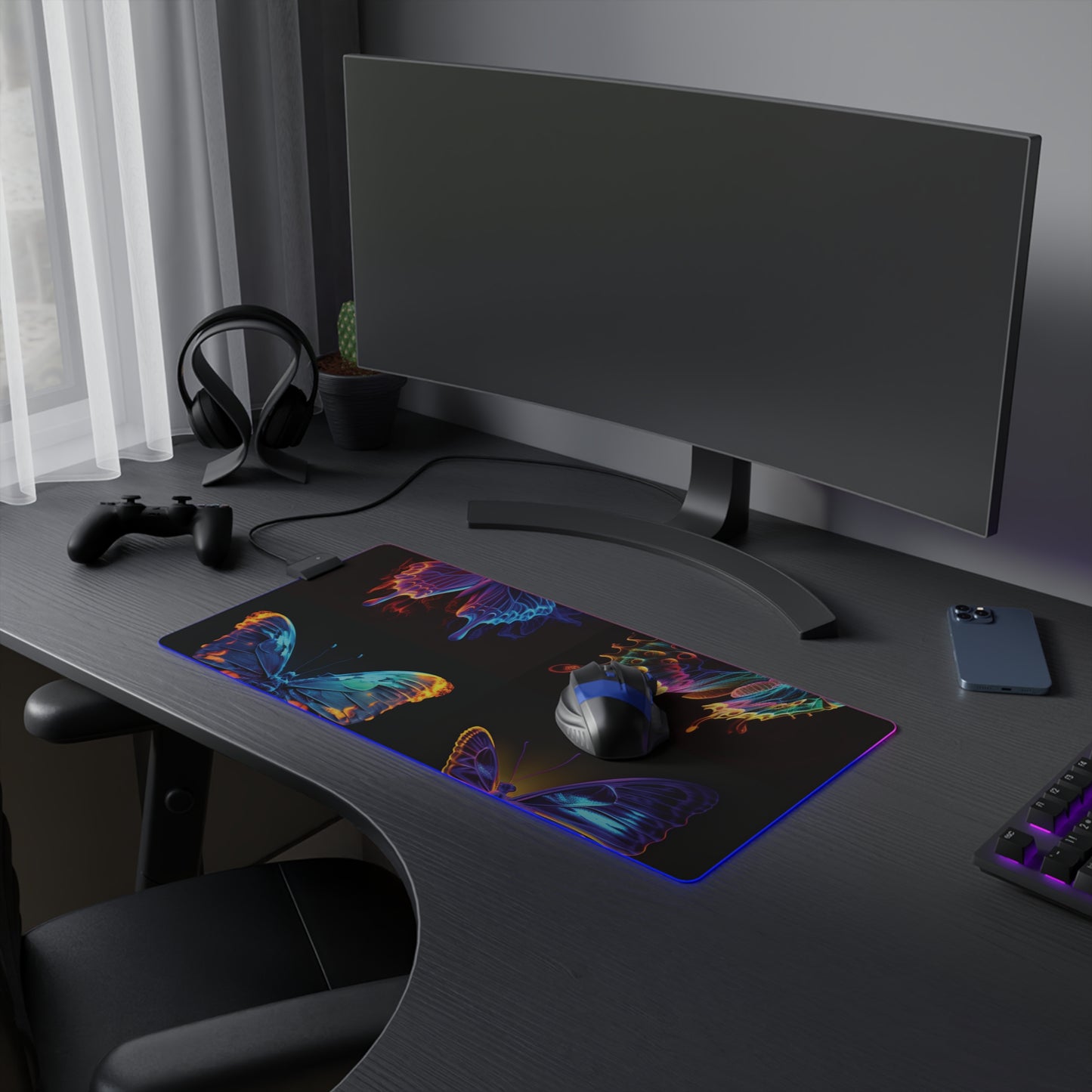 LED Gaming Mouse Pad Thermal Butterfly 5