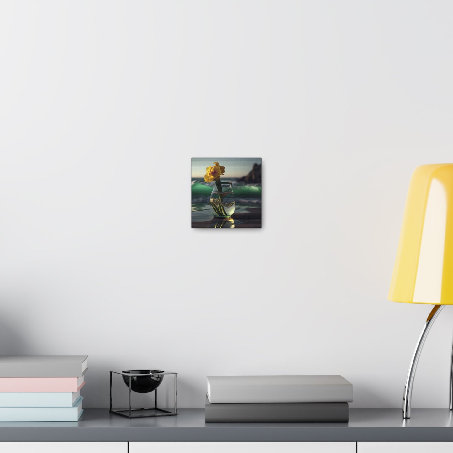 Canvas Gallery Wraps Yellow Gladiolus glass 1