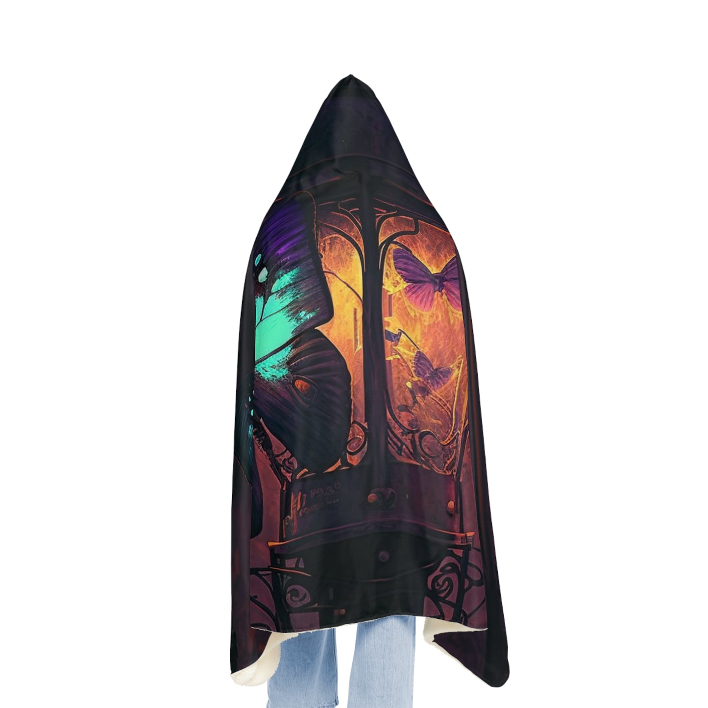 Snuggle Hooded Blanket Street Light Butterfly 4