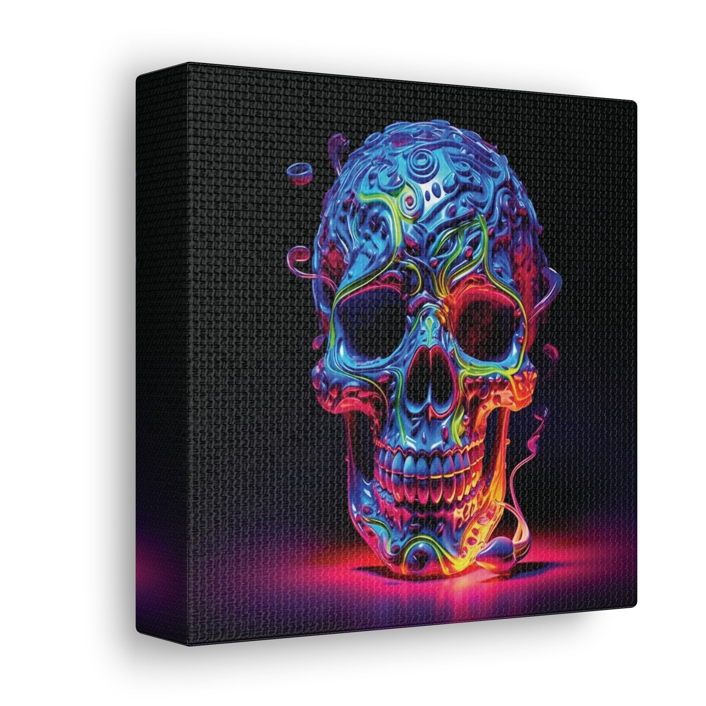 Canvas Gallery Wraps Macro Skull Color 3