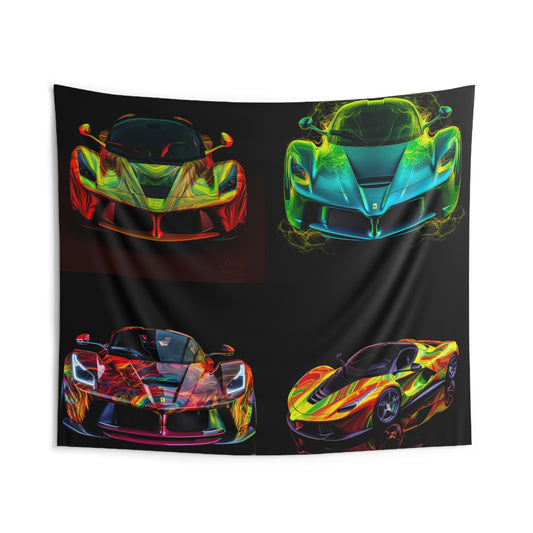 Indoor Wall Tapestries Ferrari Neon 5