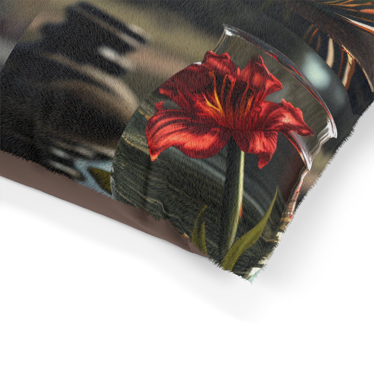 Pet Bed Red Lily in a Glass vase 5