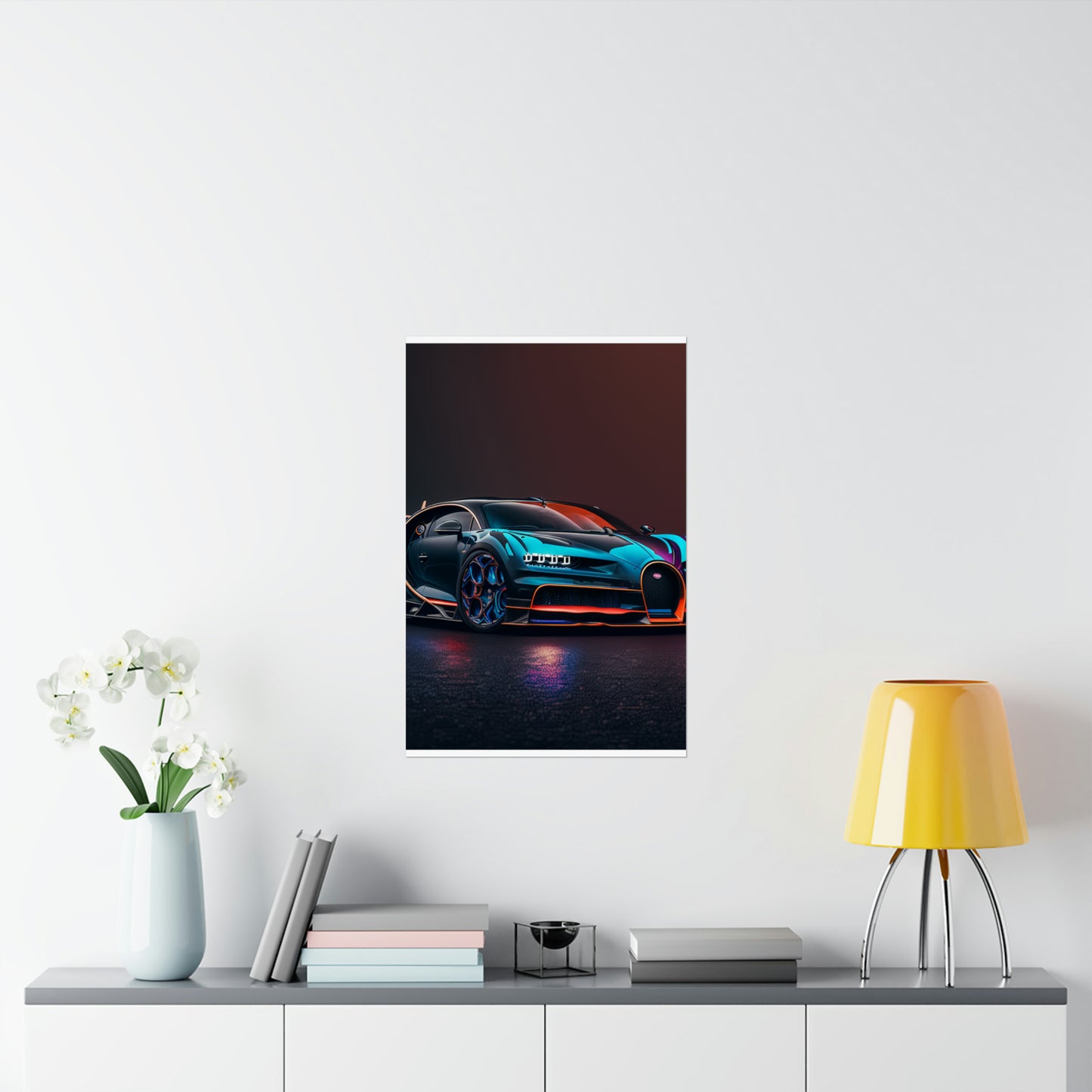 Premium Matte Vertical Posters Bugatti Chiron Super 1