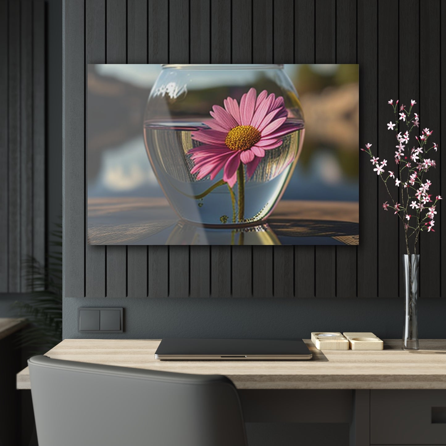 Acrylic Prints Pink Daisy 3