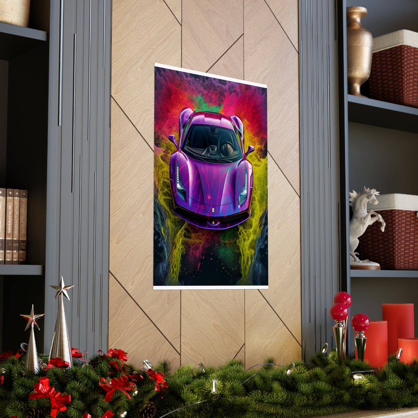 Premium Matte Vertical Posters Farrari Water 3