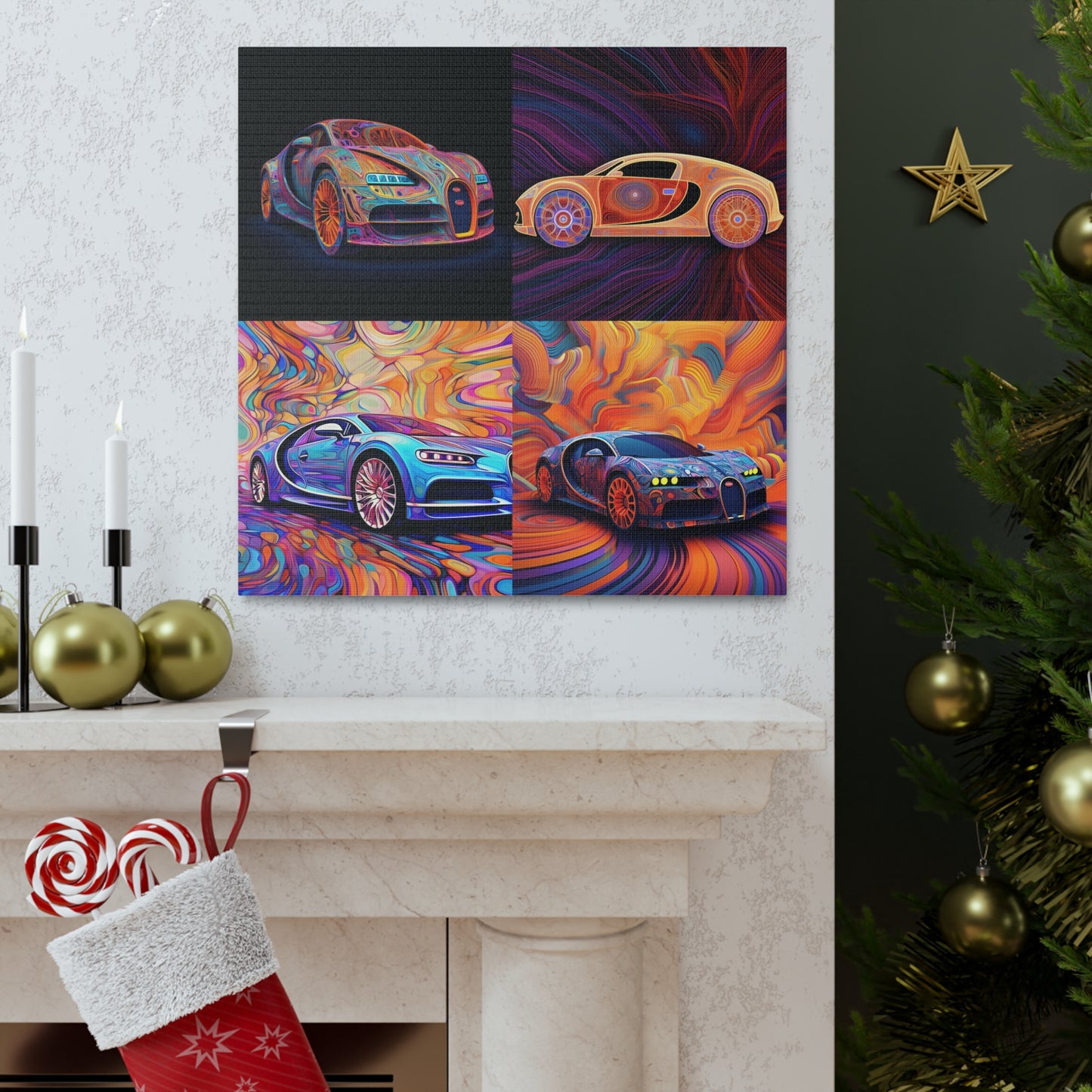 Canvas Gallery Wraps Bugatti Abstract Concept 5