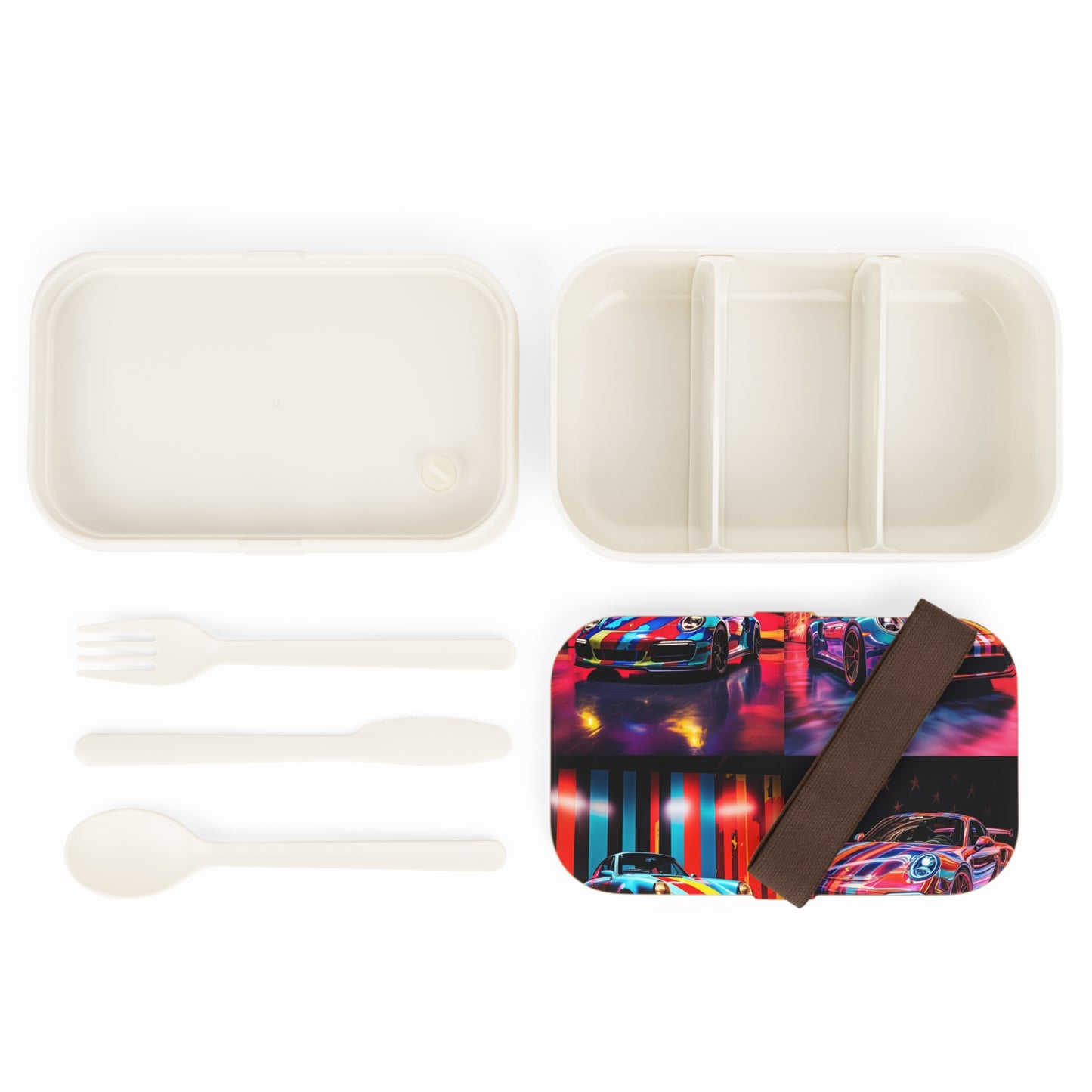 Bento Lunch Box Macro American Flag Porsche 5