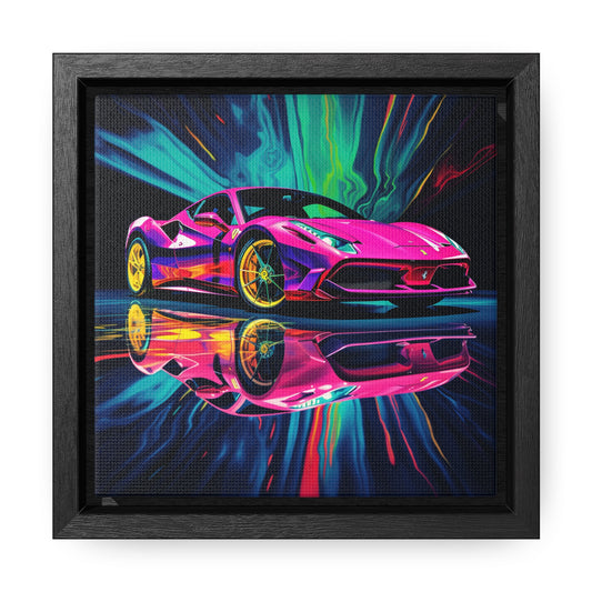 Gallery Canvas Wraps, Square Frame Pink Ferrari Macro 4