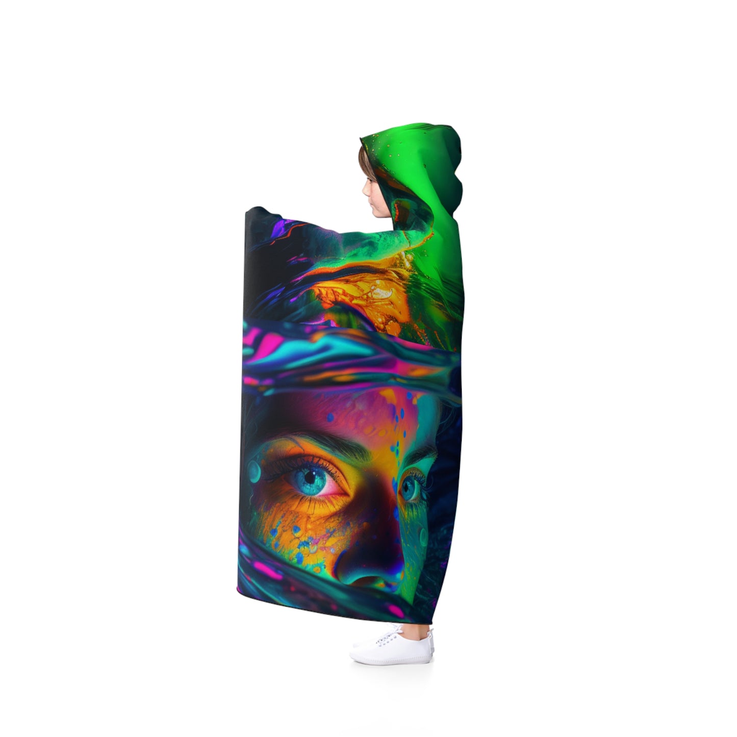 Hooded Blanket Florescent Glow 5