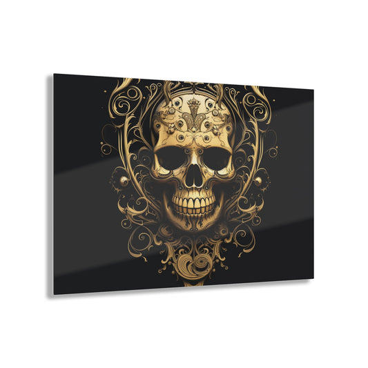 Acrylic Prints Skull Treble Clef 3