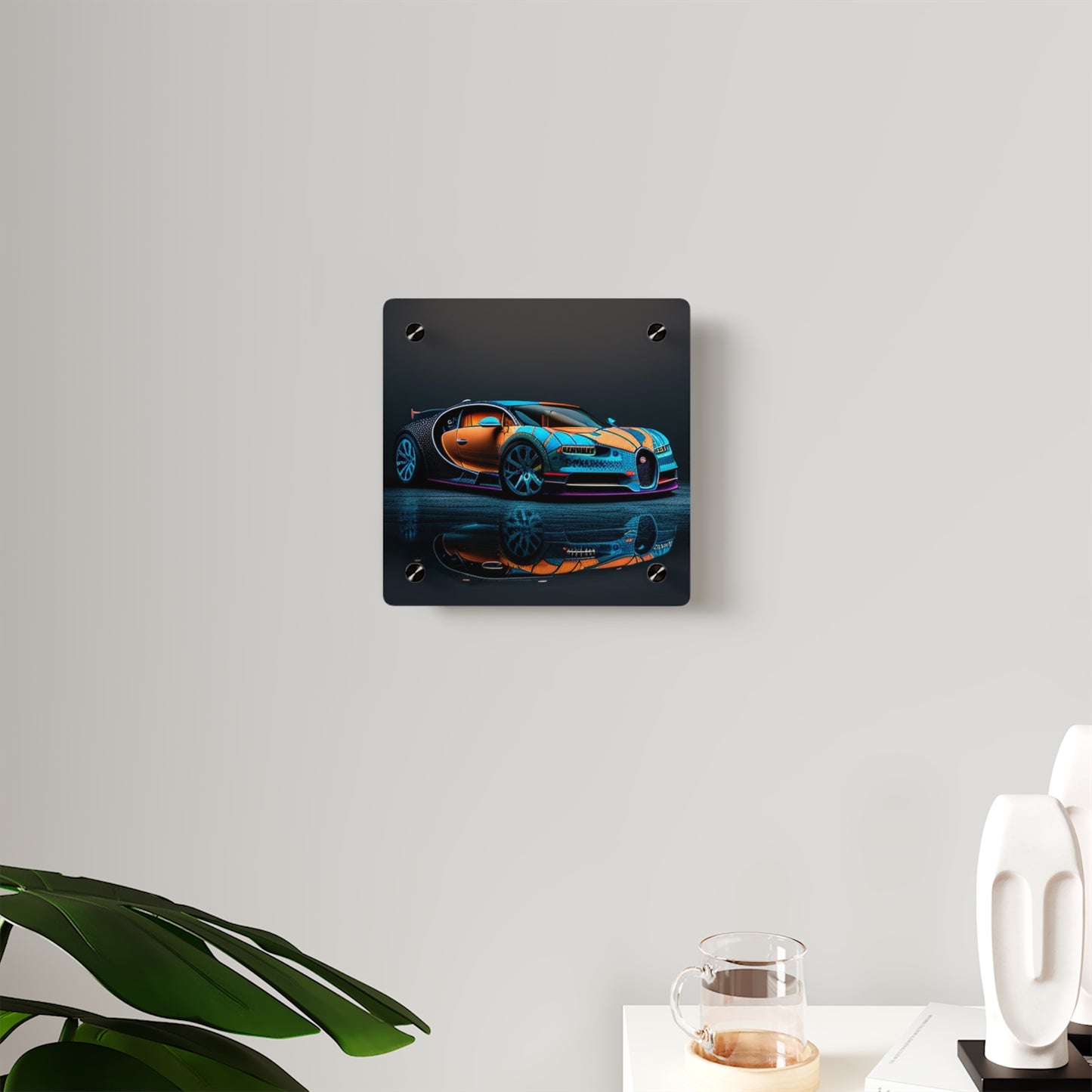 Acrylic Wall Art Panels Bugatti Blue 1