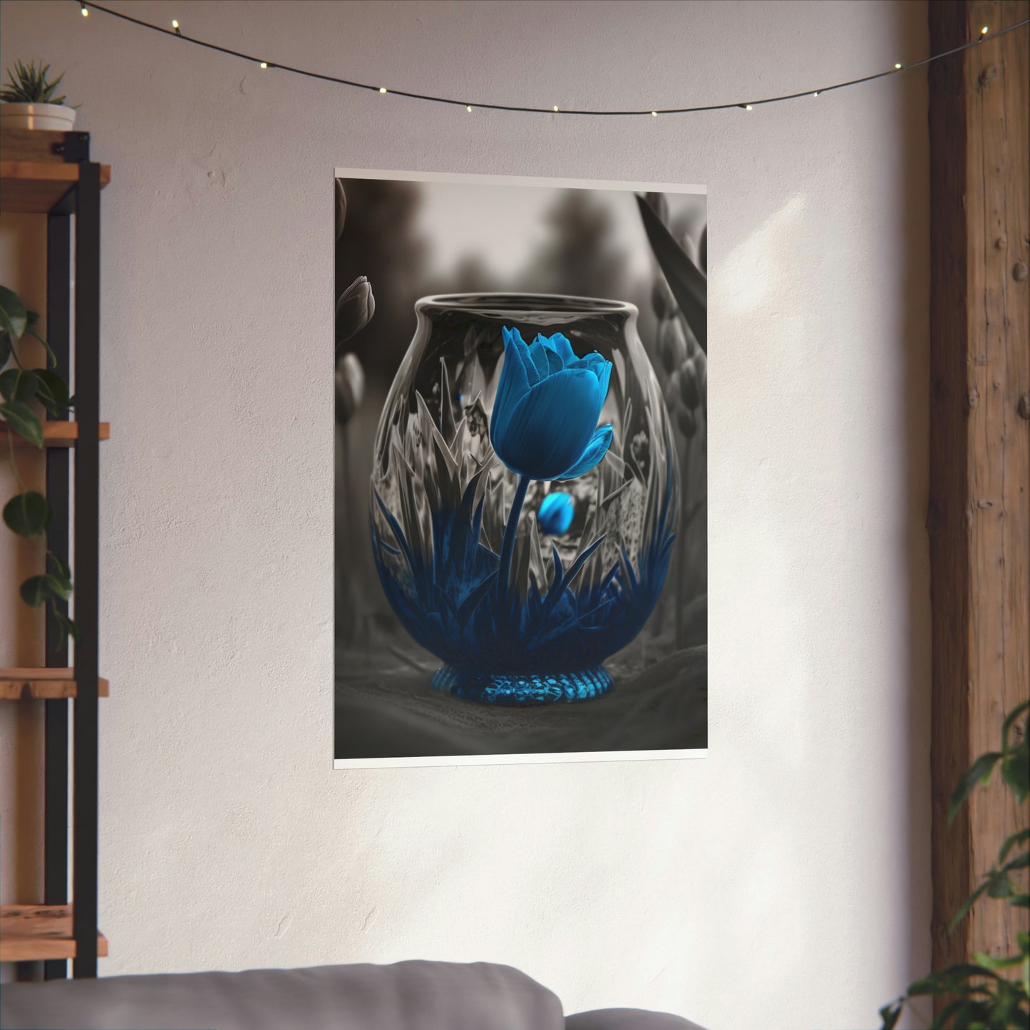 Premium Matte Vertical Posters Tulip Blue 6