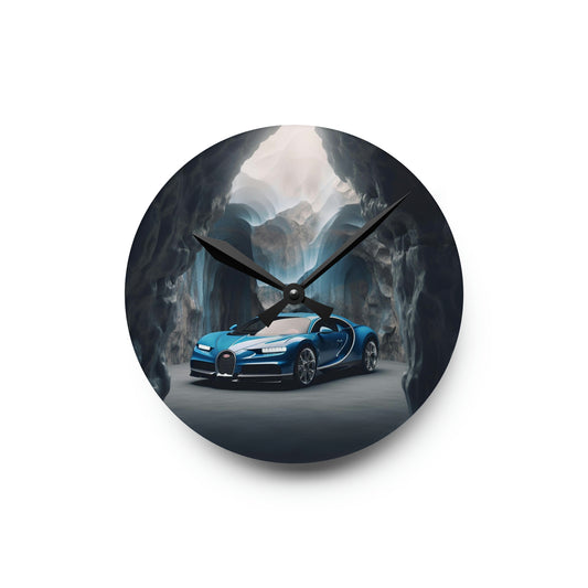 Acrylic Wall Clock Bugatti Real Look 2