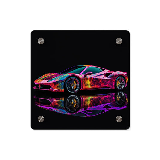 Acrylic Wall Art Panels Ferrari Color 4