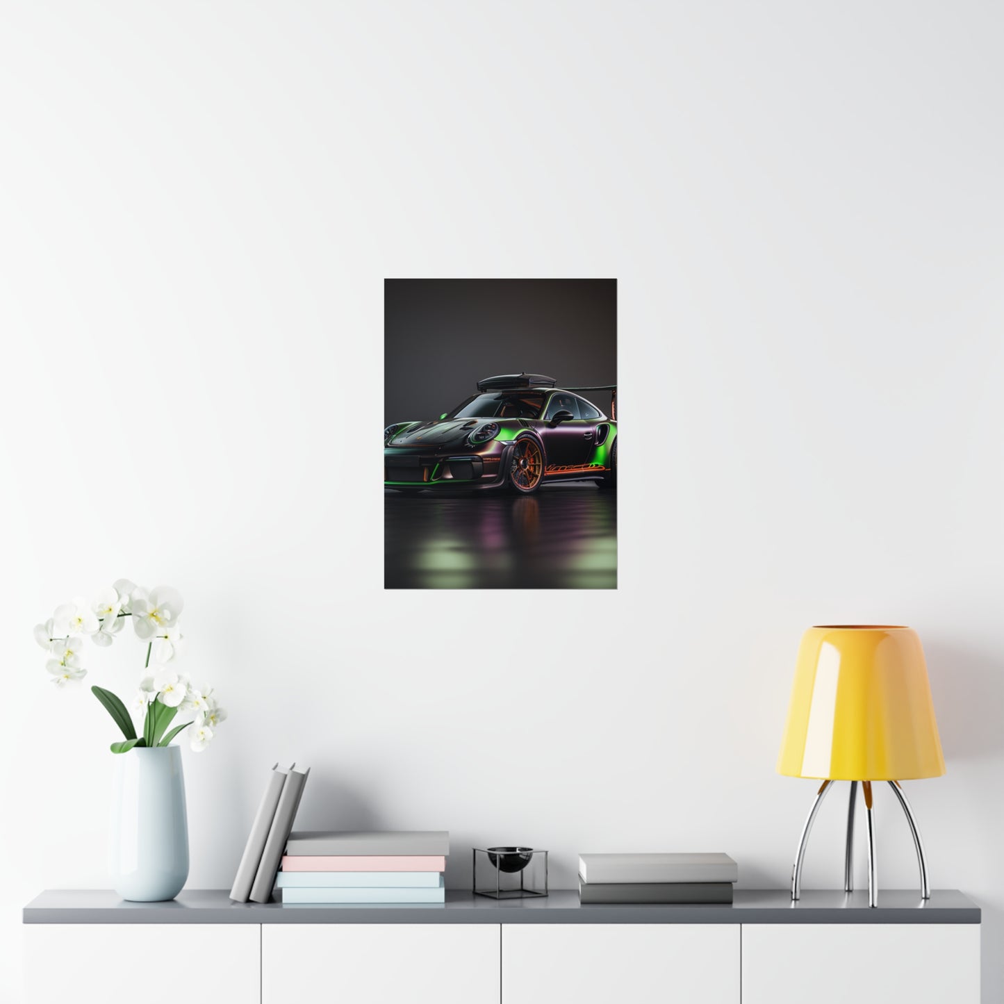 Premium Matte Vertical Posters Porsche Color 2