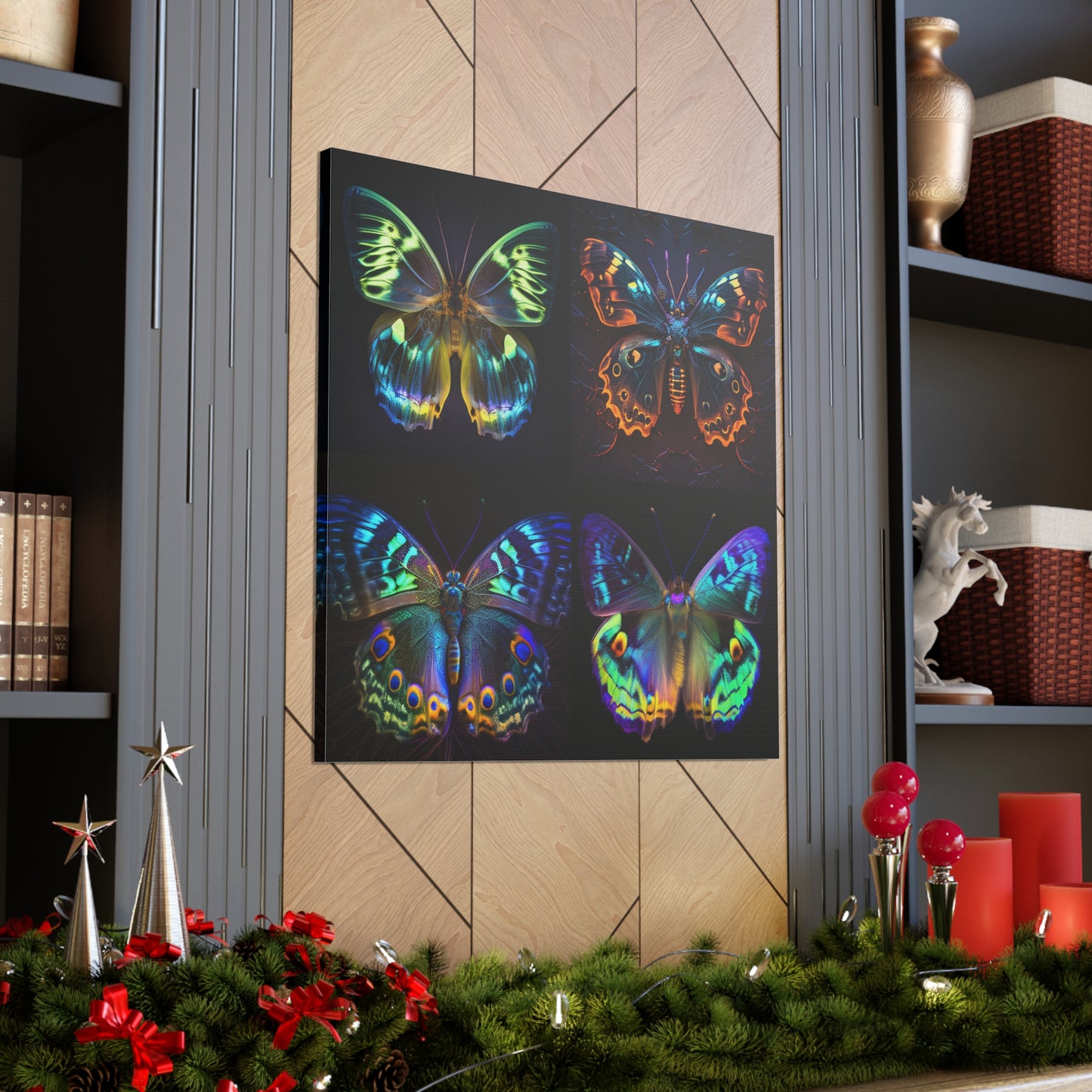 Canvas Gallery Wraps Neon Hue Butterfly 5