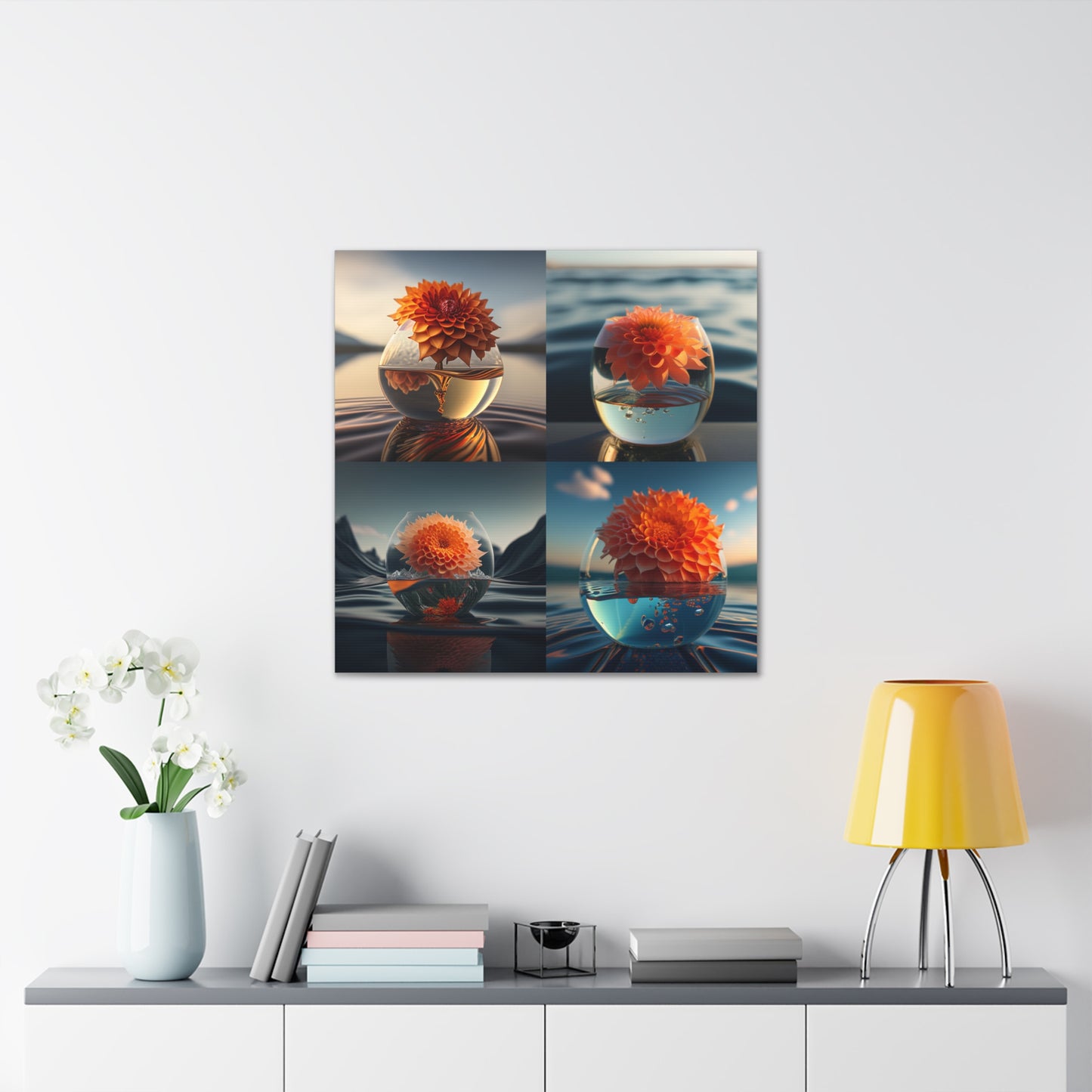 Canvas Gallery Wraps Dahlia Orange 5