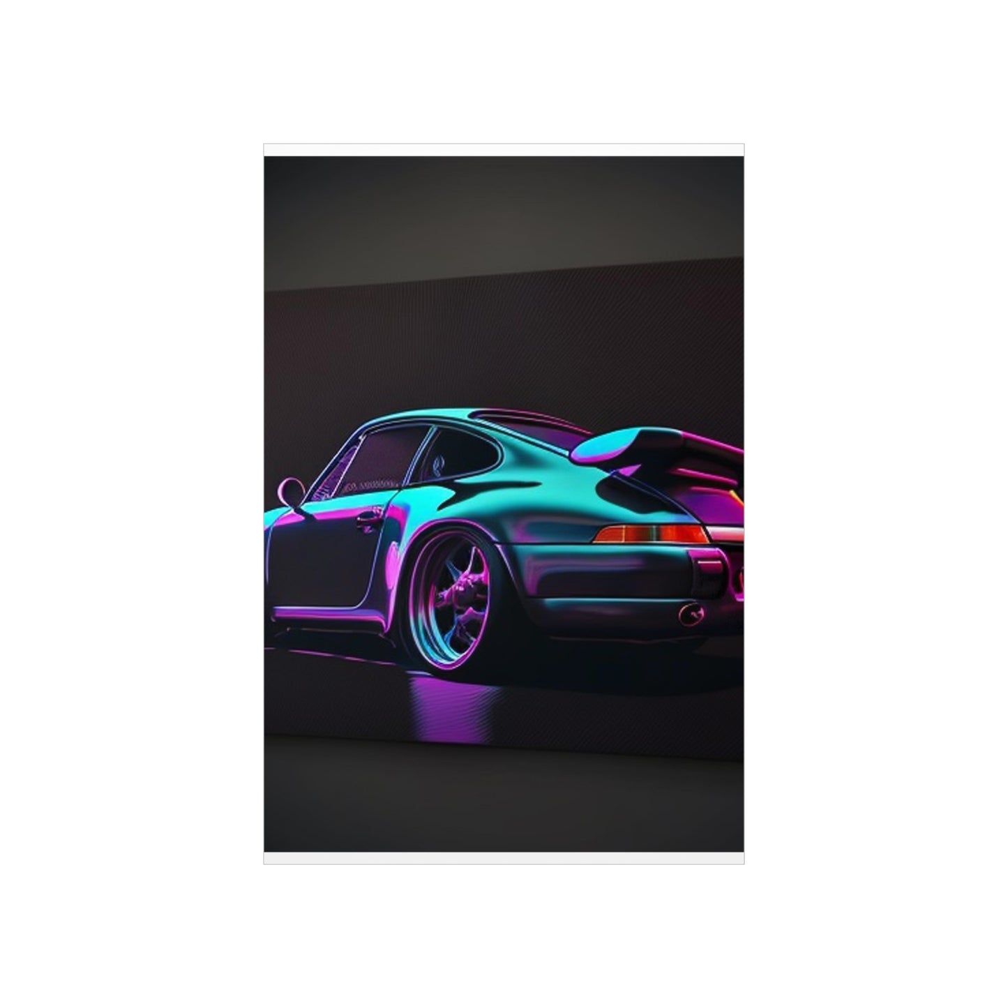 Premium Matte Vertical Posters Porsche Purple 2