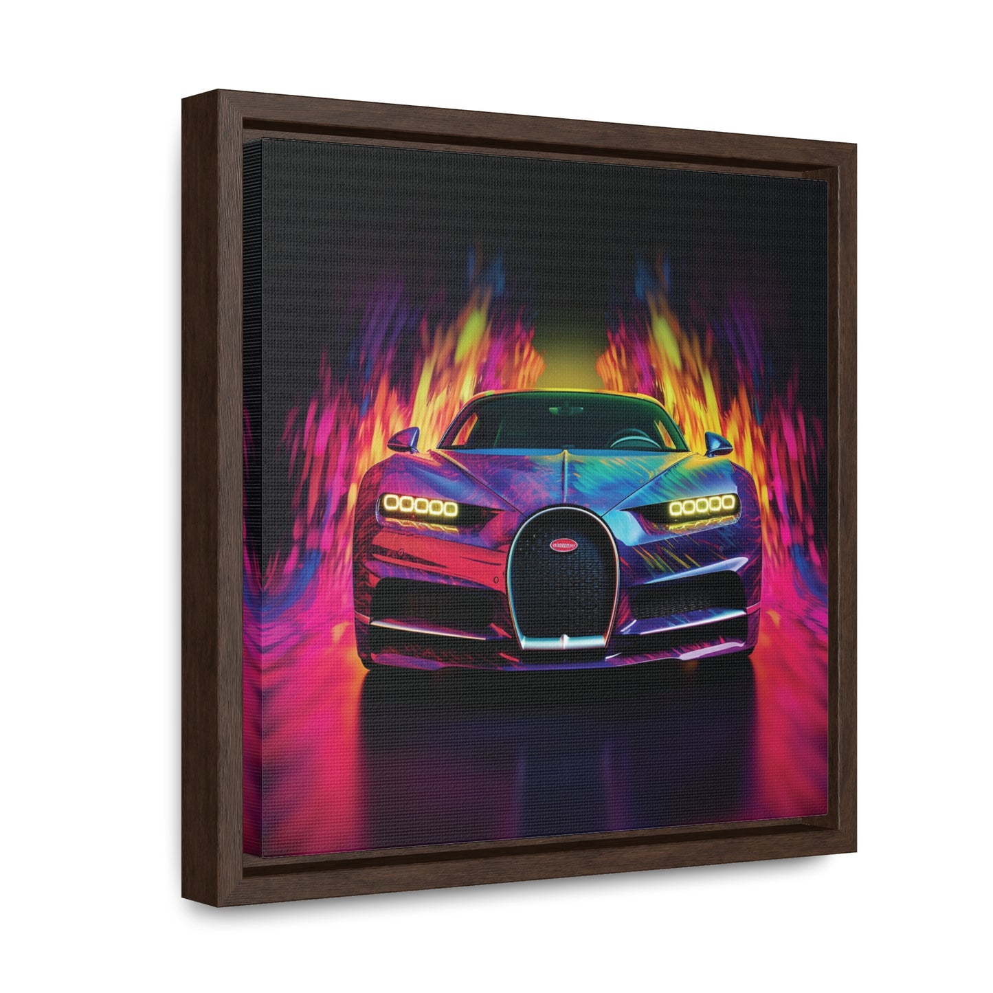 Gallery Canvas Wraps, Square Frame Florescent Bugatti Flair 3