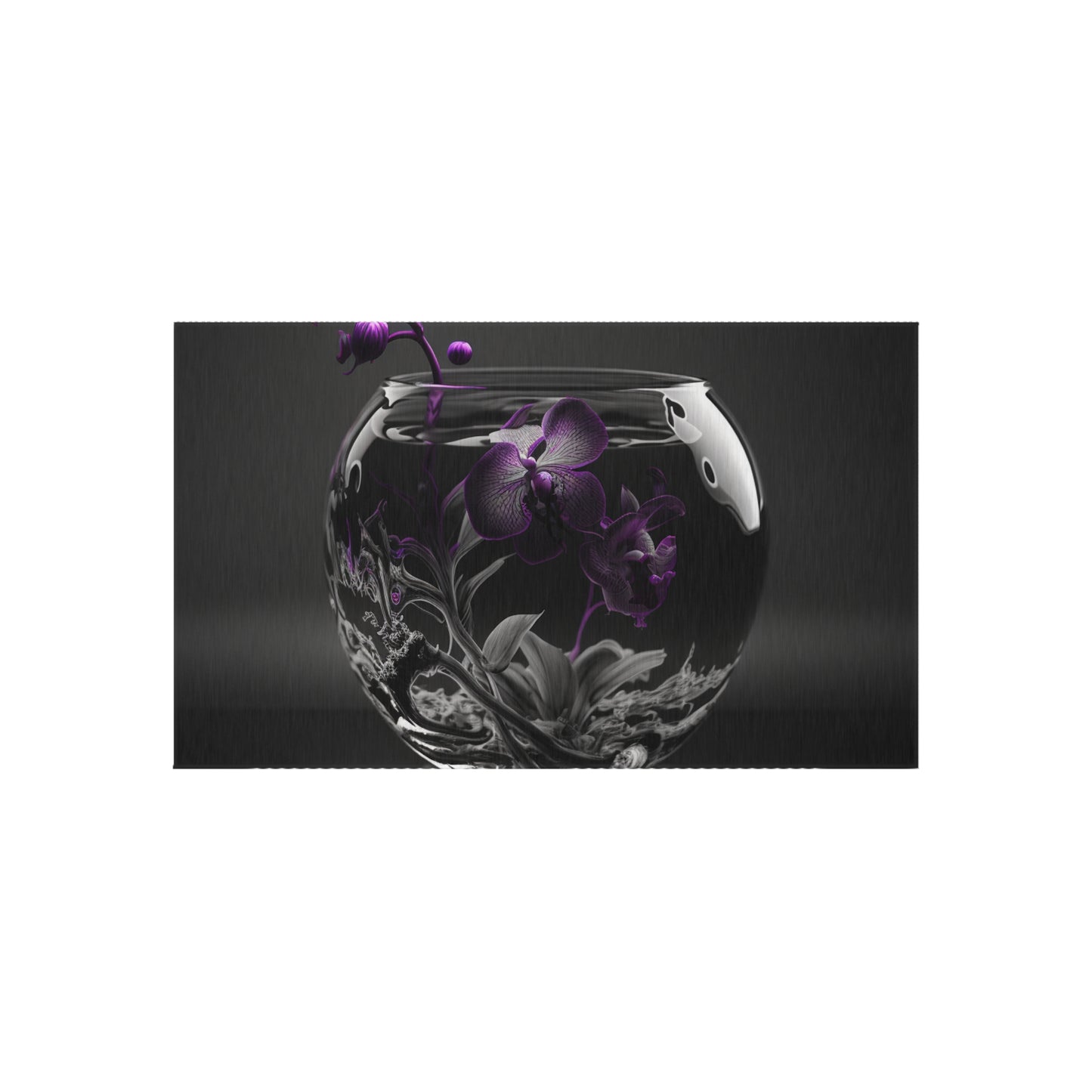 Outdoor Rug  Purple Orchid Glass vase 3