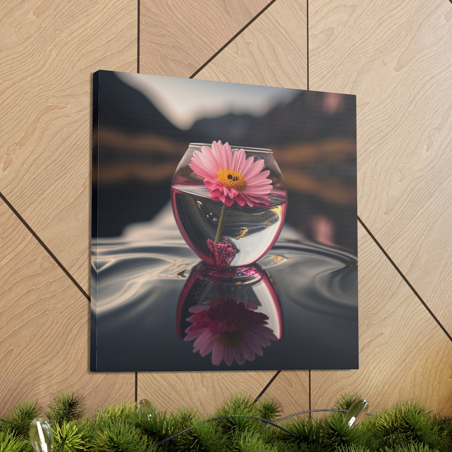 Canvas Gallery Wraps Pink Daisy 1