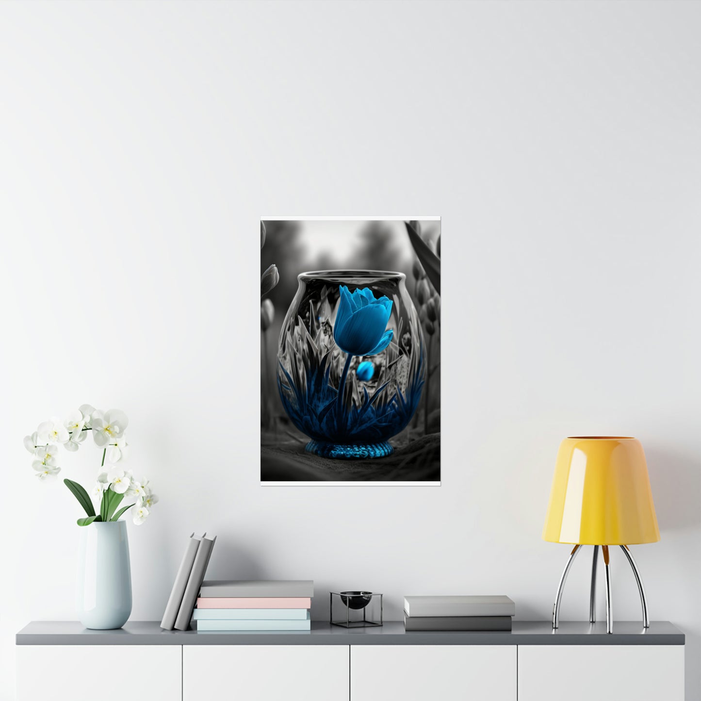 Premium Matte Vertical Posters Tulip Blue 6