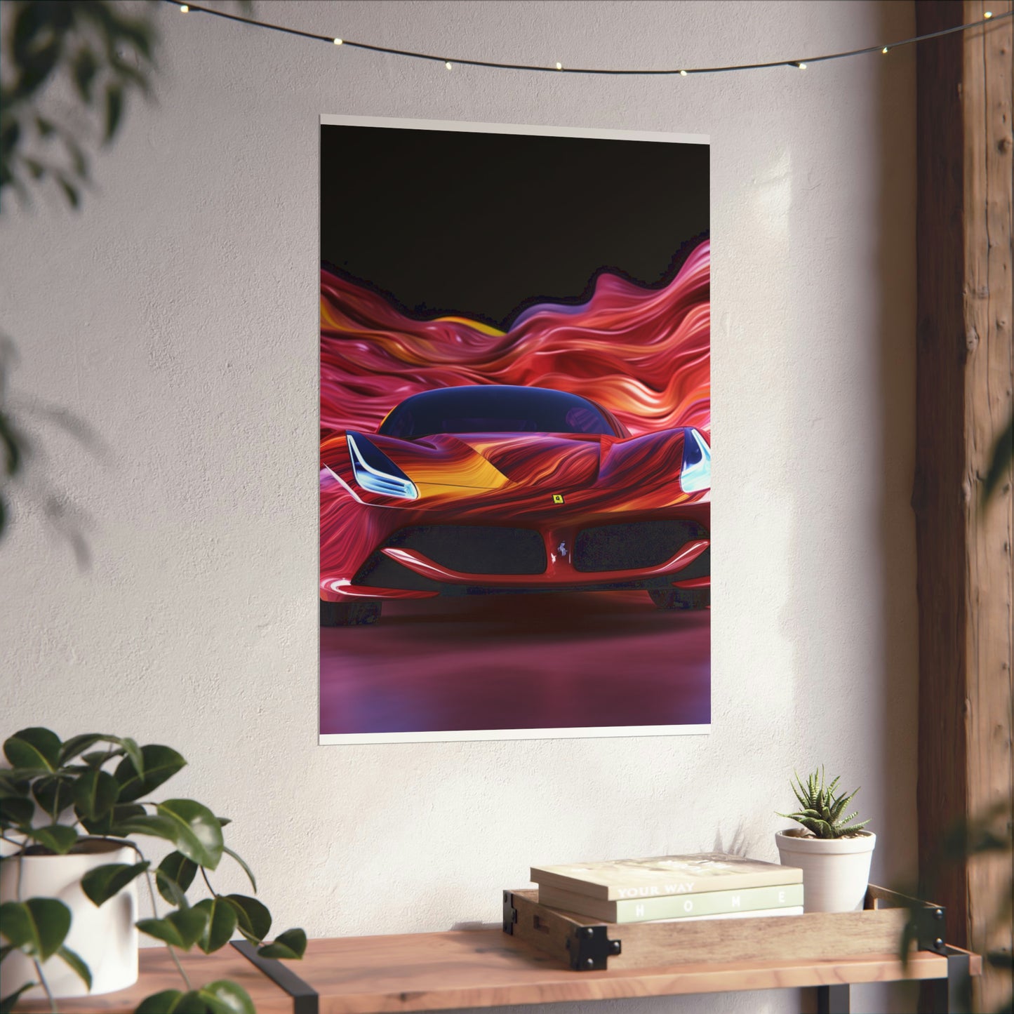 Premium Matte Vertical Posters Ferrari Water Fusion 3