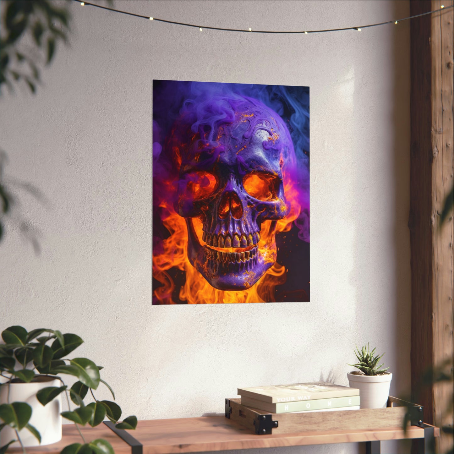 Premium Matte Vertical Posters Macro Skull 1