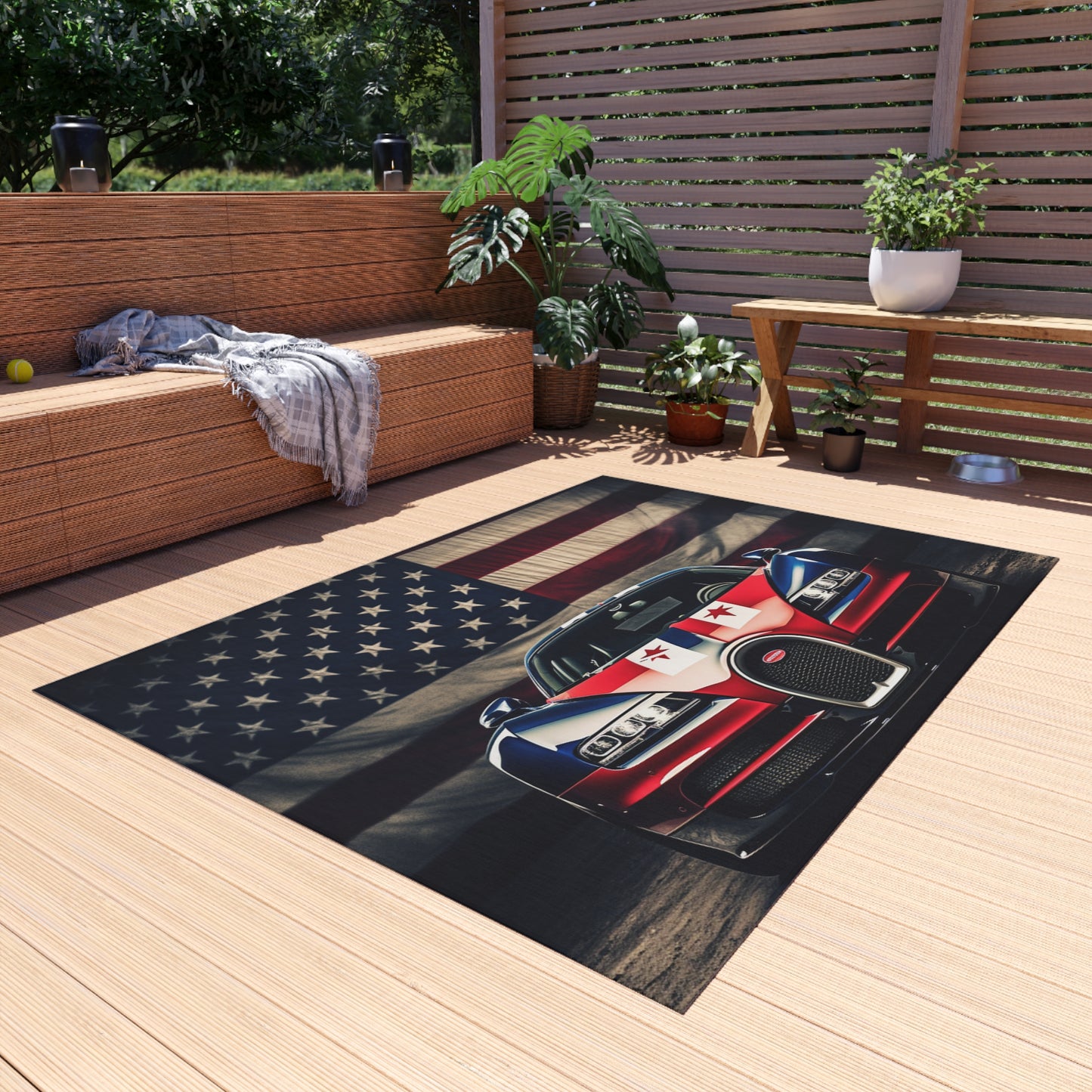 Outdoor Rug  Bugatti American Flag 3