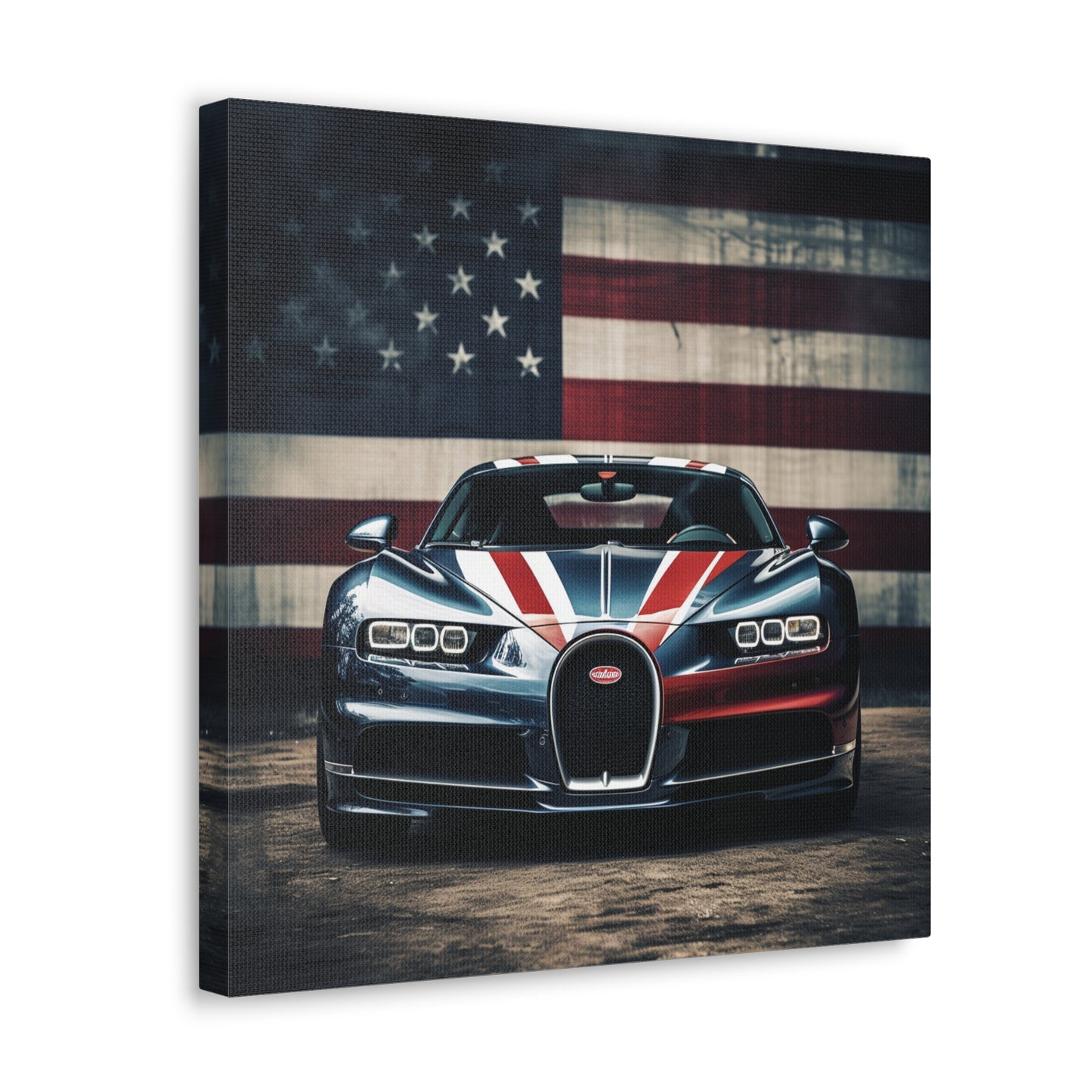 Canvas Gallery Wraps Bugatti Flag 2