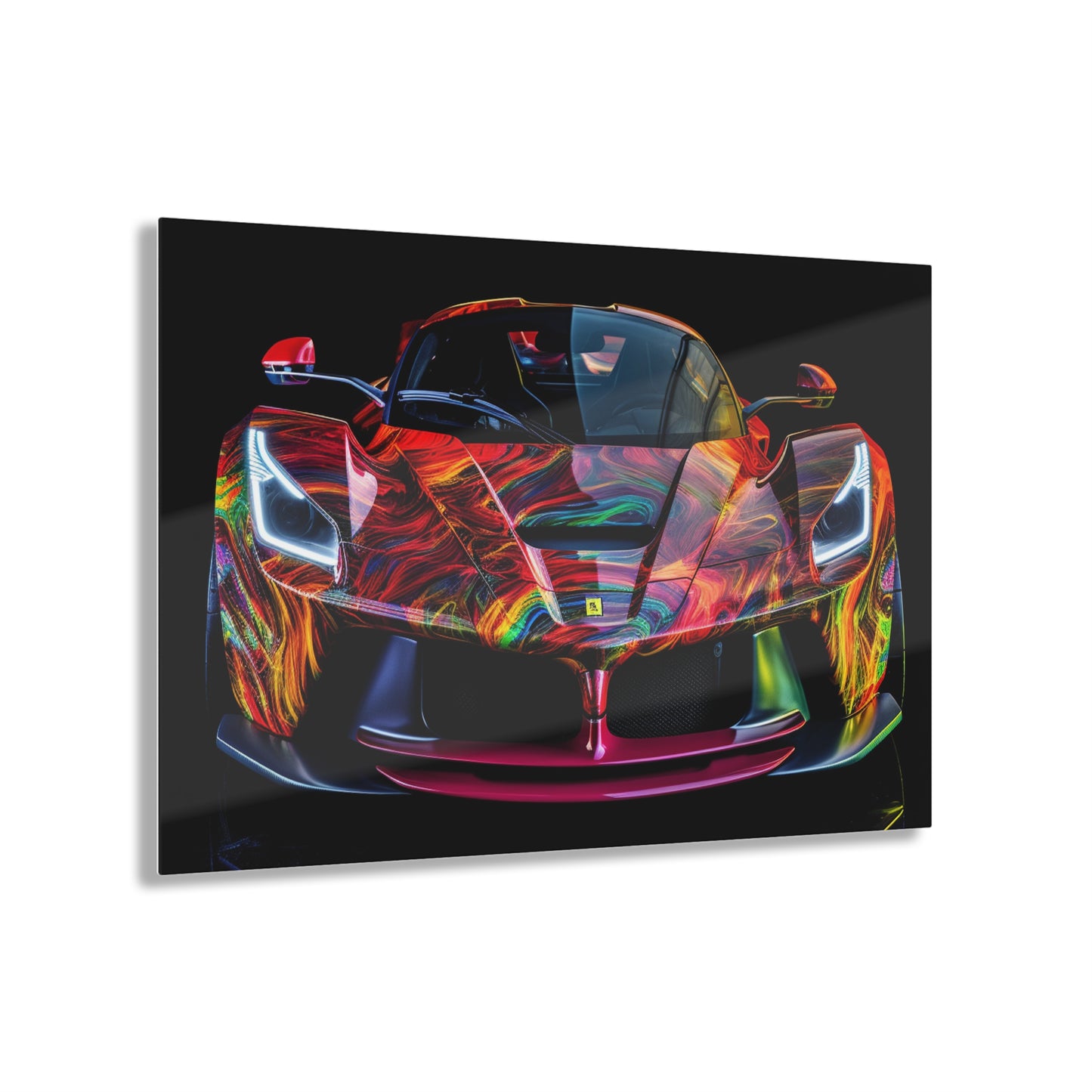 Acrylic Prints Ferrari Neon 3