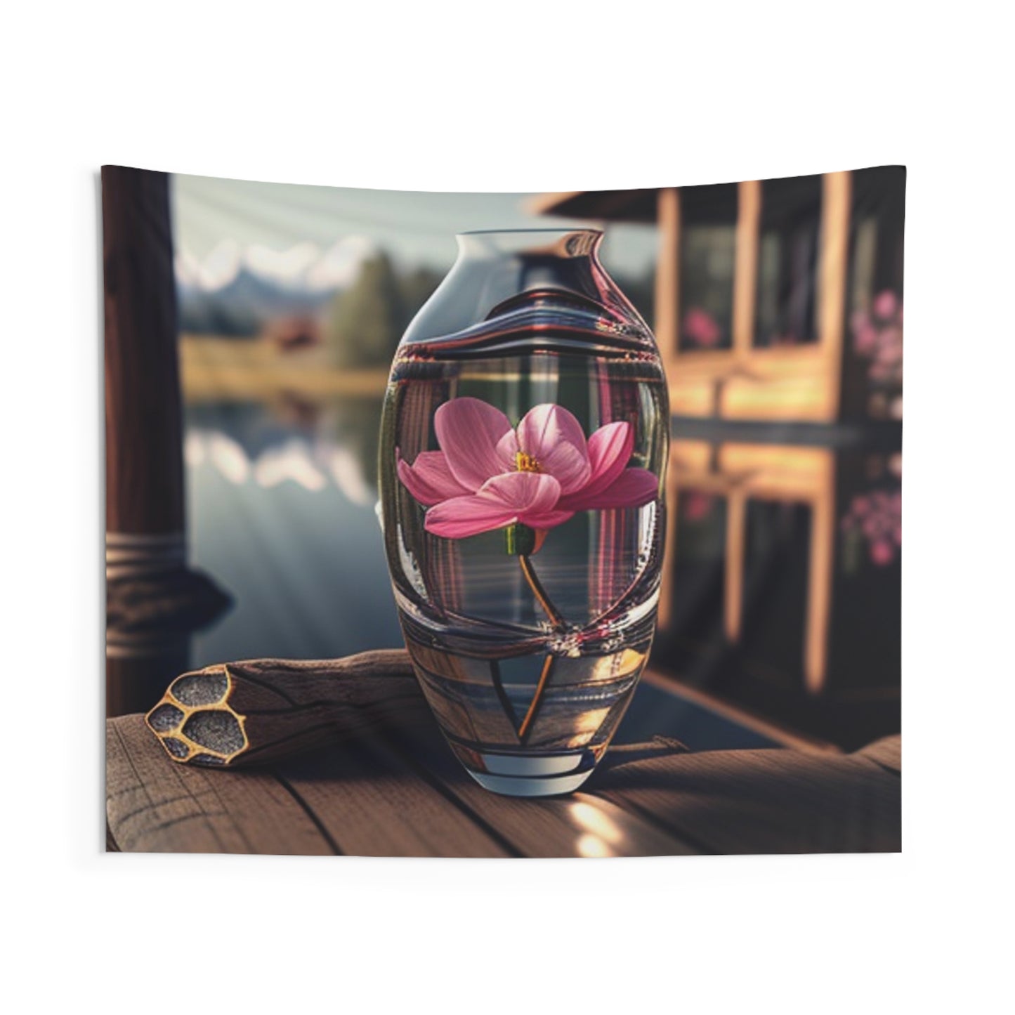 Indoor Wall Tapestries Pink Magnolia 2