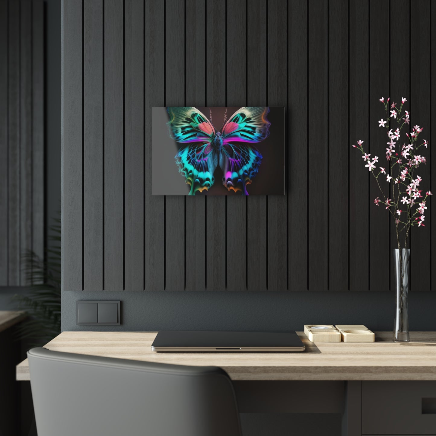 Acrylic Prints Neon Butterfly Fusion 1