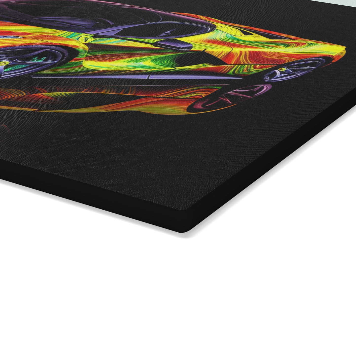 Glass Cutting Board Ferrari Neon 4