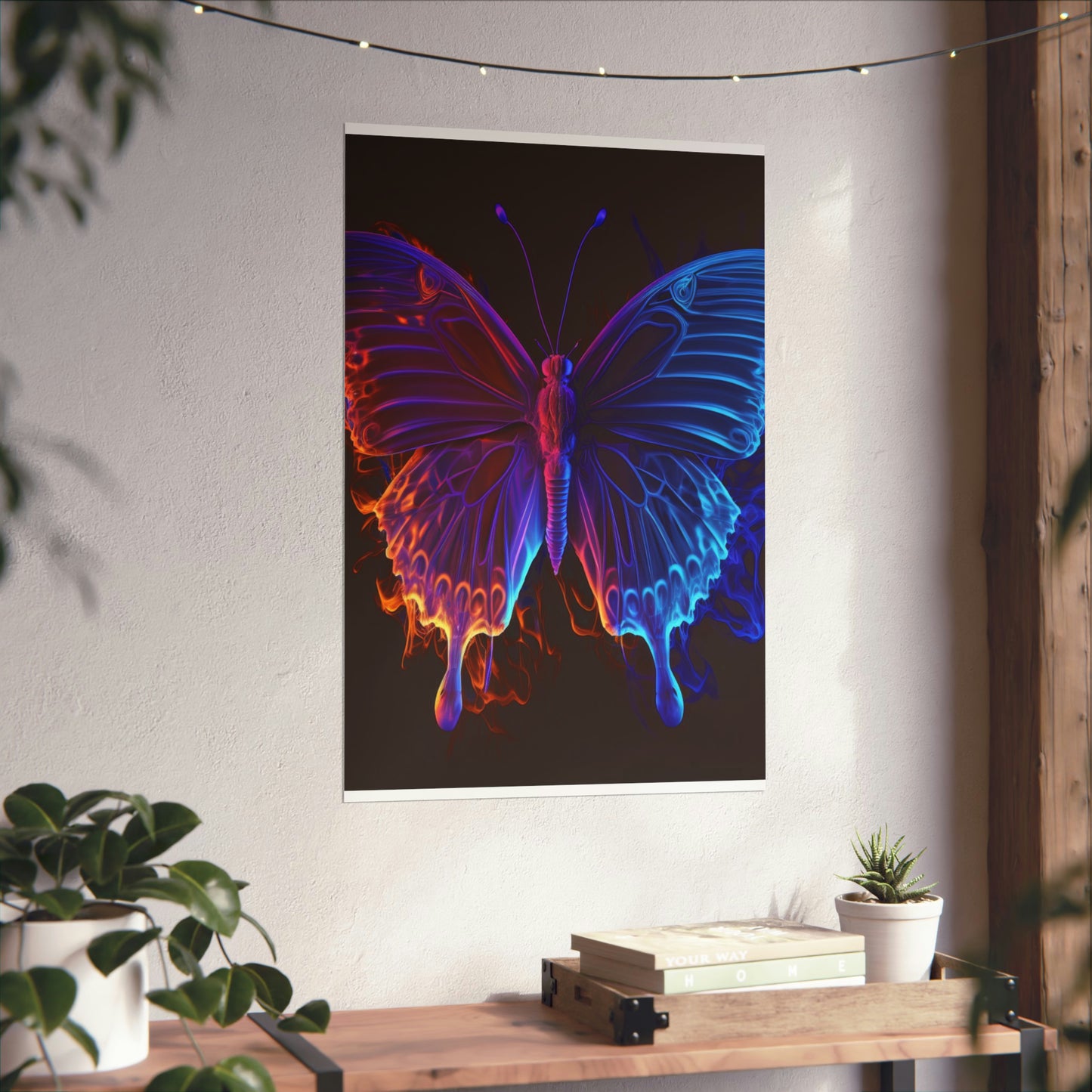 Premium Matte Vertical Posters Thermal Butterfly 1