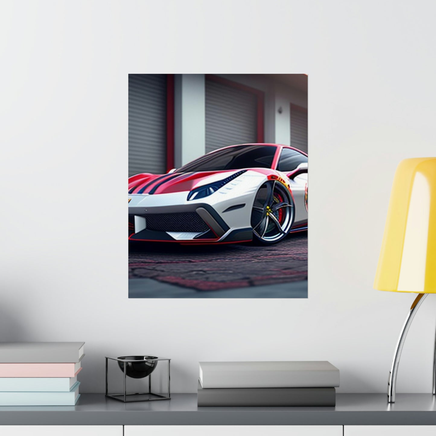 Premium Matte Vertical Posters Ferrari Hyper 3