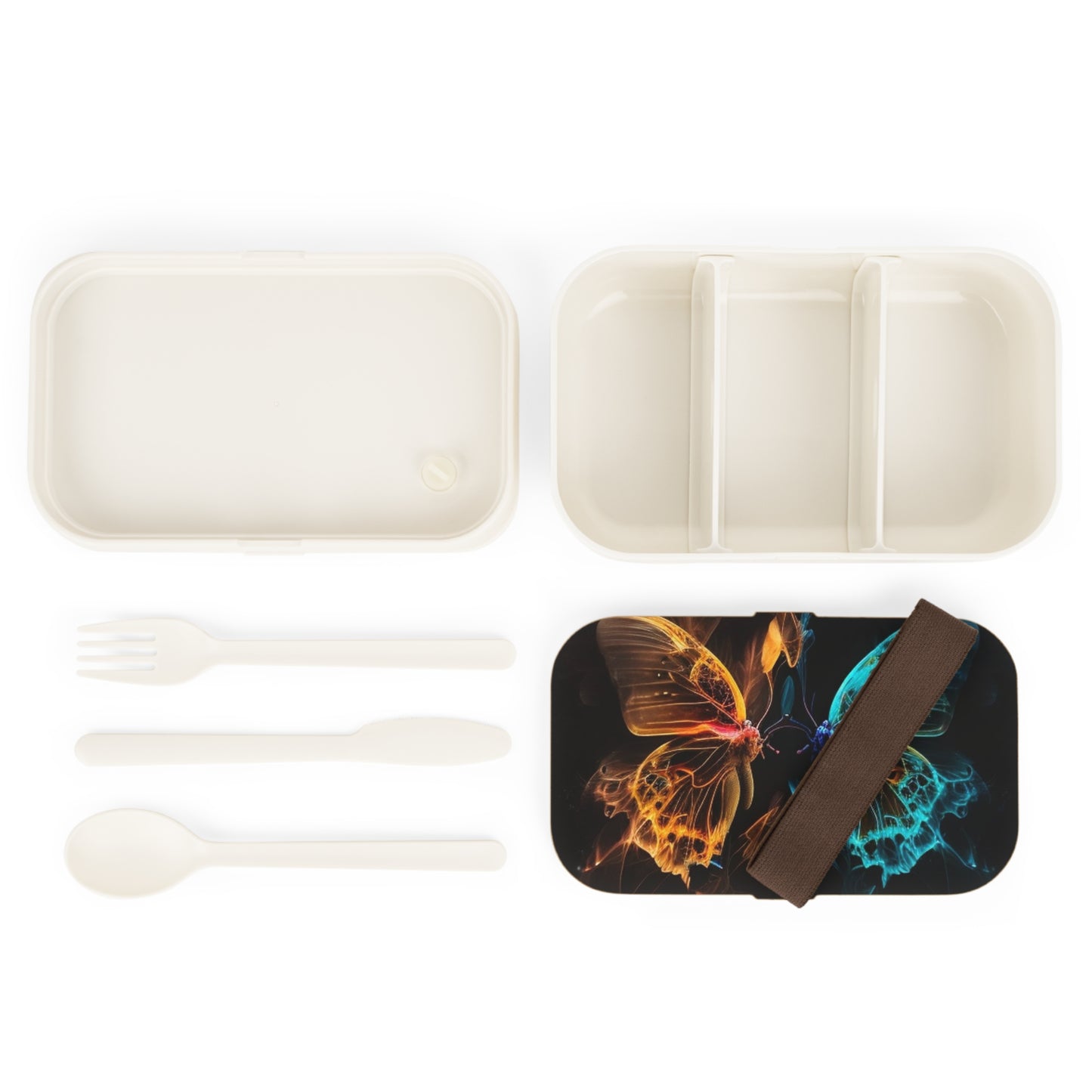 Bento Lunch Box Kiss Neon Butterfly 2