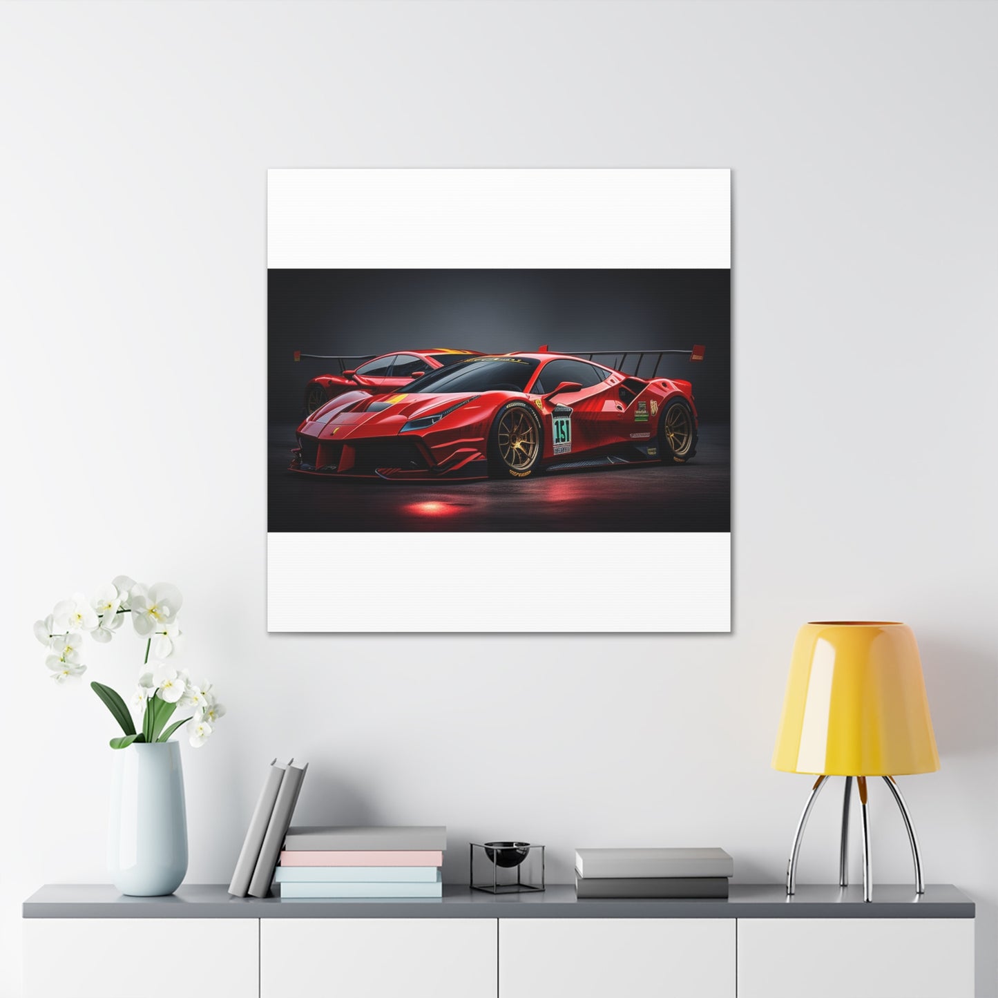 Canvas Gallery Wraps Ferrari Red 2