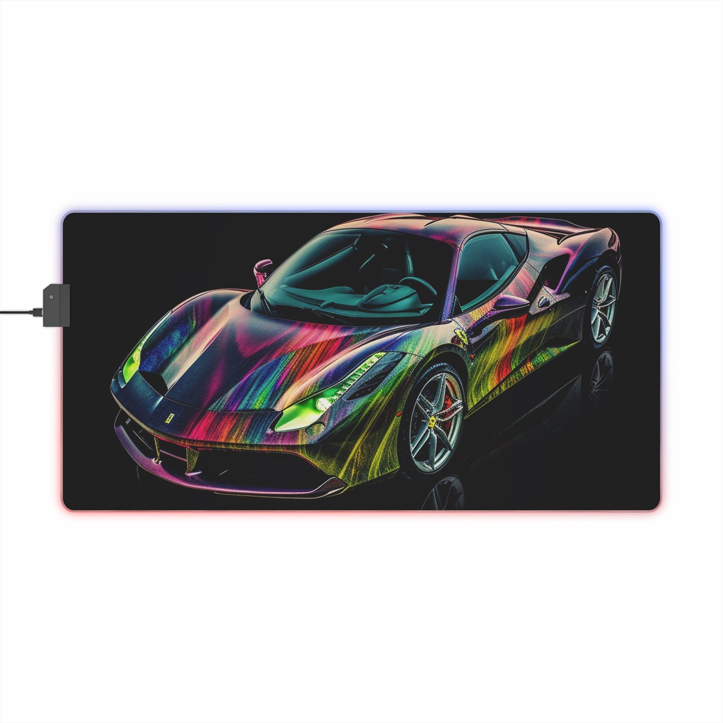 LED Gaming Mouse Pad Ferrari Color 3