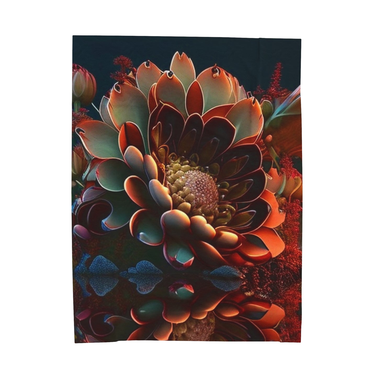 Velveteen Plush Blanket Flower Arangment 4