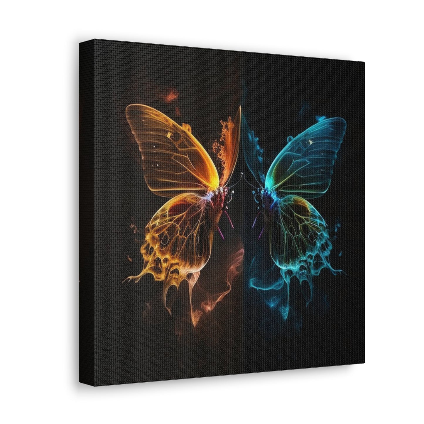 Canvas Gallery Wraps Kiss Neon Butterfly 1