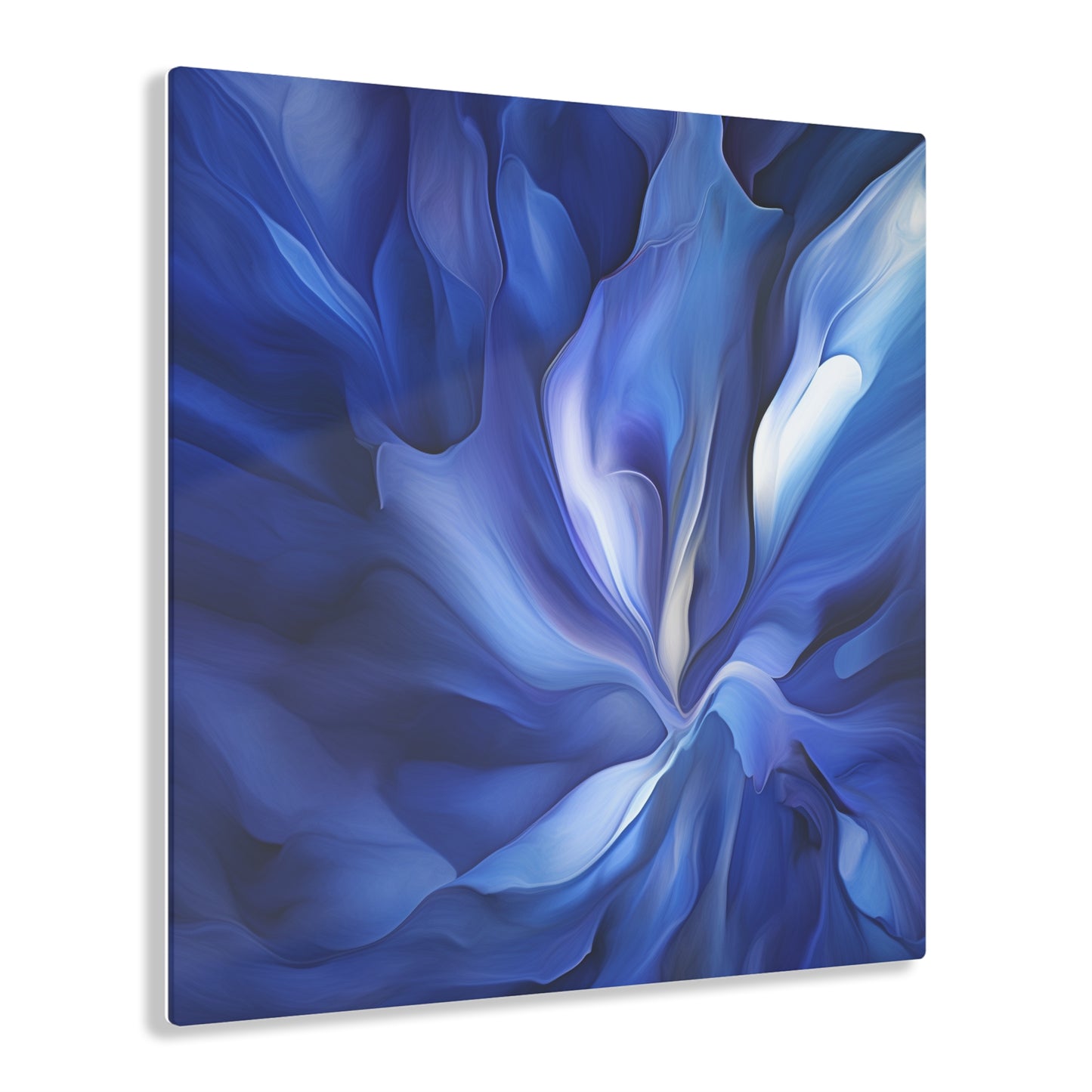 Acrylic Prints Abstract Blue Tulip 3