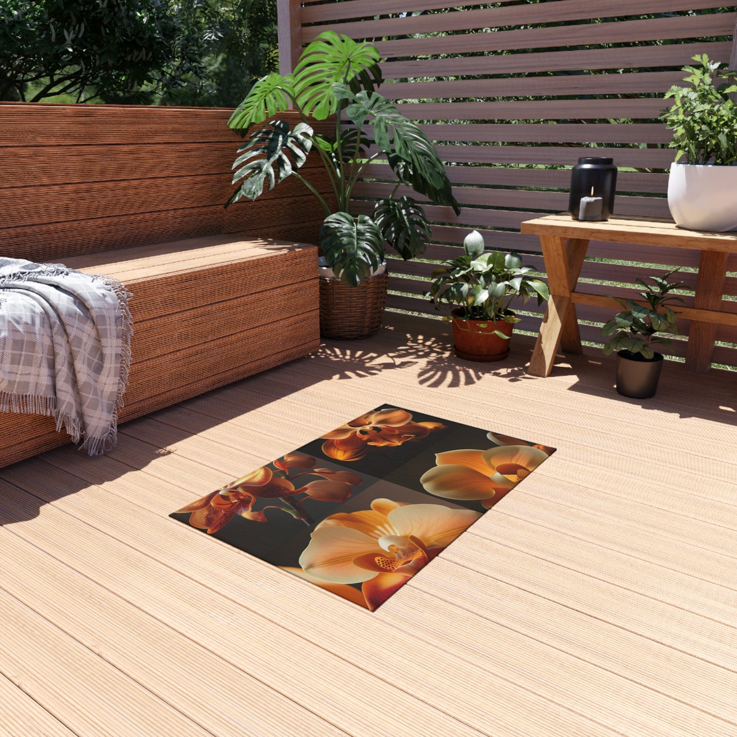 Outdoor Rug  Orange Orchid 5