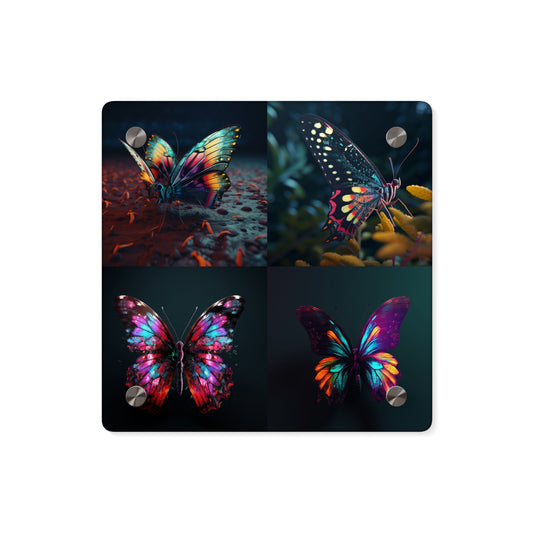 Acrylic Wall Art Panels Hyper Colorful Butterfly Macro 5