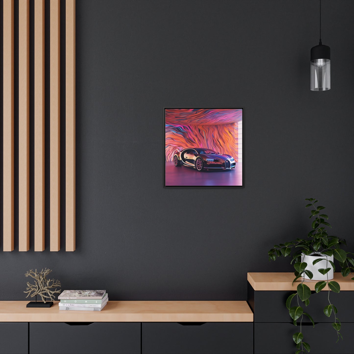 Gallery Canvas Wraps, Square Frame Bugatti Abstract Flair 4